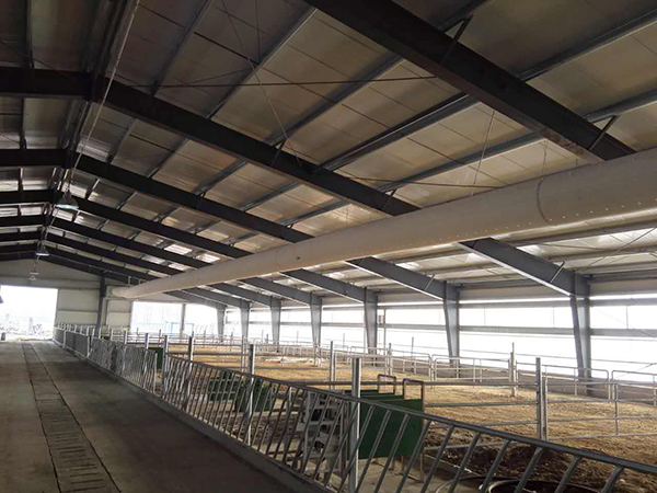吉帝亚织物风管系统犊牛舍牛场纤维织物风管布袋风管送风系统的应用